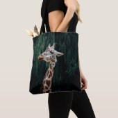 TOTE BAG PORTRAIT DE GIRAFFE CUIT (De près)