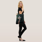 TOTE BAG PORTRAIT DE GIRAFFE CUIT (Sur le modèle)