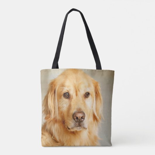 Tote Bag Portrait de Golden Retriever (Dos)