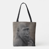 Tote Bag Portrait de Gorilla Shufai (Dos)