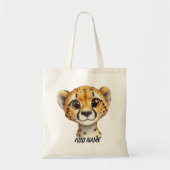 Tote Bag Portrait de jeune guépard charmant (Devant)