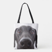 Tote Bag Portrait de la collection Black Labrador (Dos)