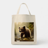 Tote Bag Portrait de la faune de l'ours Brown (Dos)