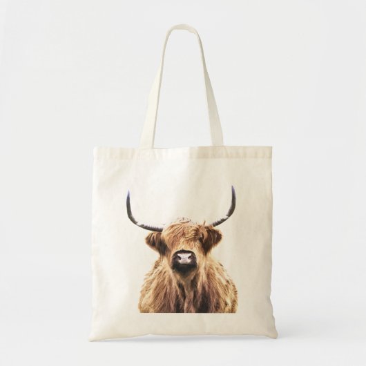 Tote Bag Portrait de la vache des Highlands (Devant)