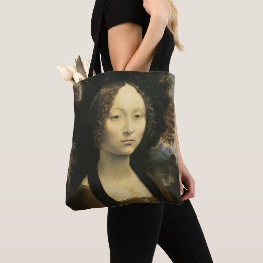 Tote Bag Portrait de Léonard de Vinci de Ginevra Benci (De près)