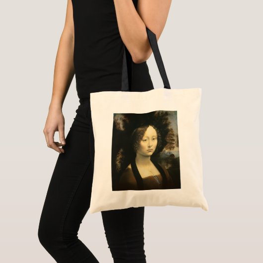 Tote Bag Portrait de Léonard de Vinci de Ginevra Benci (Devant (produit))