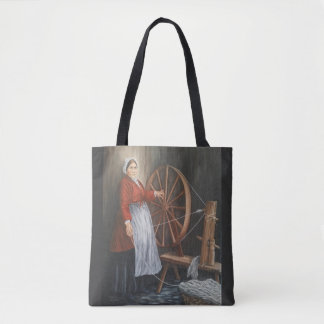 Tote Bag "Portrait de Madame Spinning Wool'de Gallois