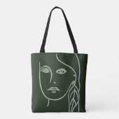 Tote Bag Portrait de malachite (Dos)