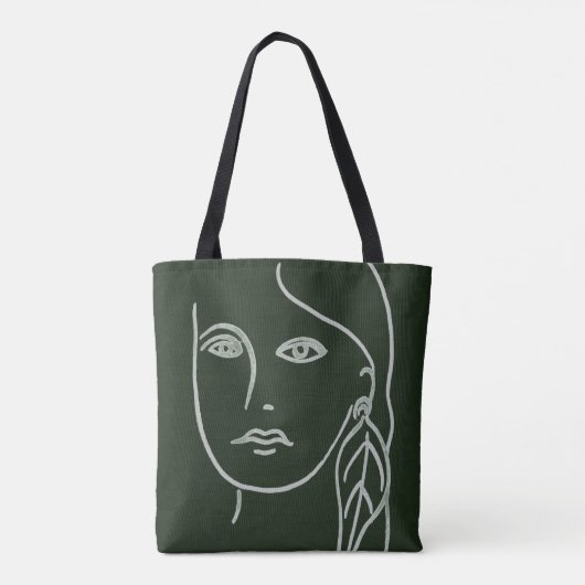 Tote Bag Portrait de malachite (Dos)