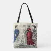 Tote Bag Portrait de mariée de la fête de mariage victorien (Dos)
