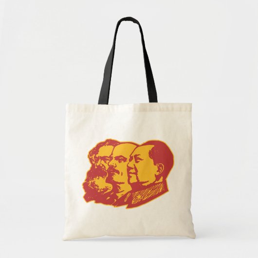 Tote Bag Portrait de Marx Lénine Mao (Devant)