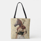 Tote Bag Portrait de Polo Horse (Dos)