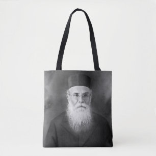 Tote Bag Portrait de rabbin juif au crayon de 1880