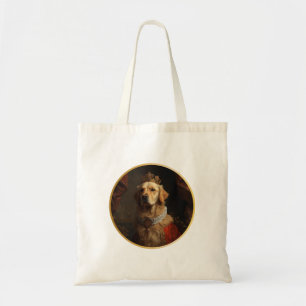 Tote Bag Portrait de reine Renaissance Golden Retriever