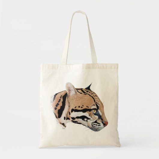 Tote Bag Portrait d'Ocelot (Devant)