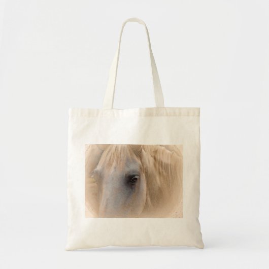 Tote Bag Portrait du cheval blanc (Devant)