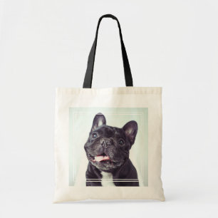 Tote Bag Portrait d'un chien de taureau français heureux