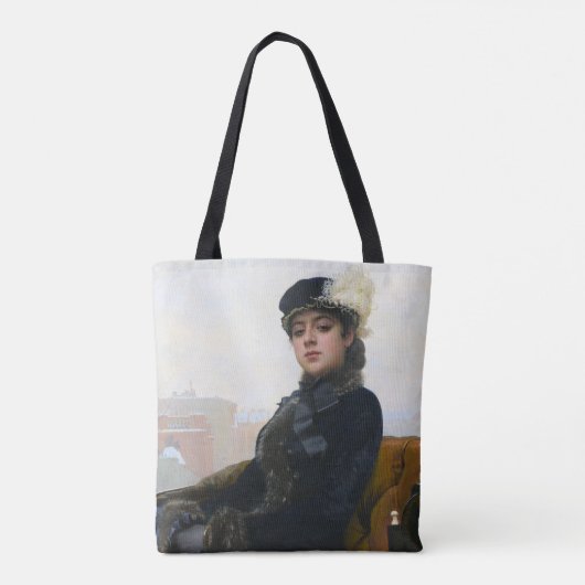 Tote Bag Portrait d'une femme inconnue, Ivan Kramskoi (Dos)
