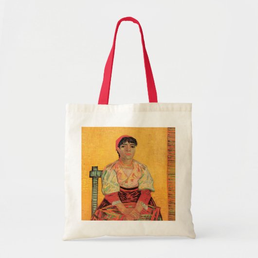 Tote Bag Portrait d'une femme italienne par Vincent van Gog (Devant)