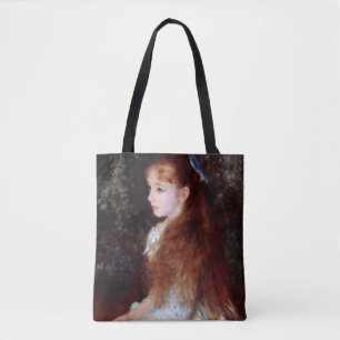 Tote Bag Portrait d'une fille au ruban bleu, Renoir