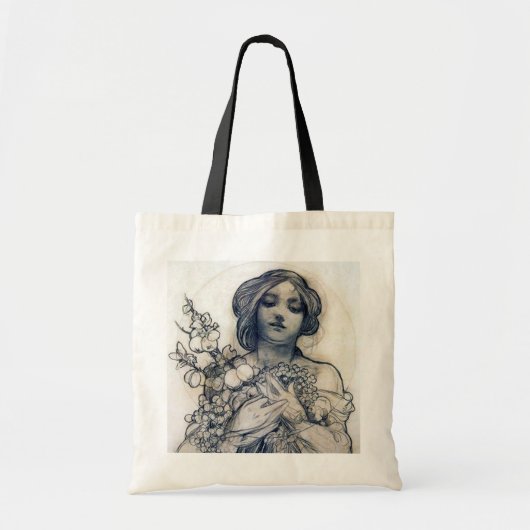 Tote Bag Portrait (Étude), Alphonse Mucha (Devant)