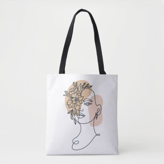 Tote Bag Portrait féminin (Devant)