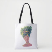 Tote Bag portrait femme mignon (Devant)