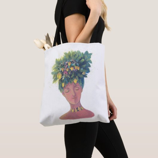 Tote Bag portrait femme mignon (De près)