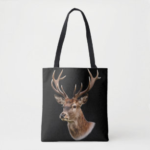 Tote Bag Portrait majestueux de cerf avec grands bois