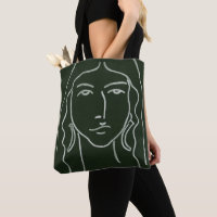 Portrait malachite avec cheveux longs