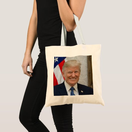Tote Bag Portrait officiel du président Donald Trump 2017 (Devant (produit))
