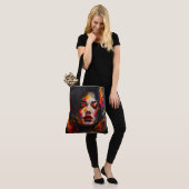 Tote Bag Portrait surréaliste gras (Sur le modèle)