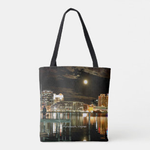 Tote Bag Portsmouth, Virginia, photo du paysage urbain
