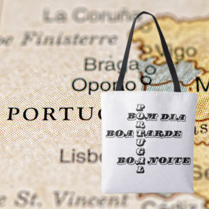 Tote Bag Portugal Bom Dia Boa Tarde Boa Noite Shopping Bag