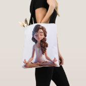 Tote Bag Pose de yoga (De près)