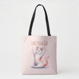 Tote Bag Pose de Yoga Chat - Lady Yoga Chat