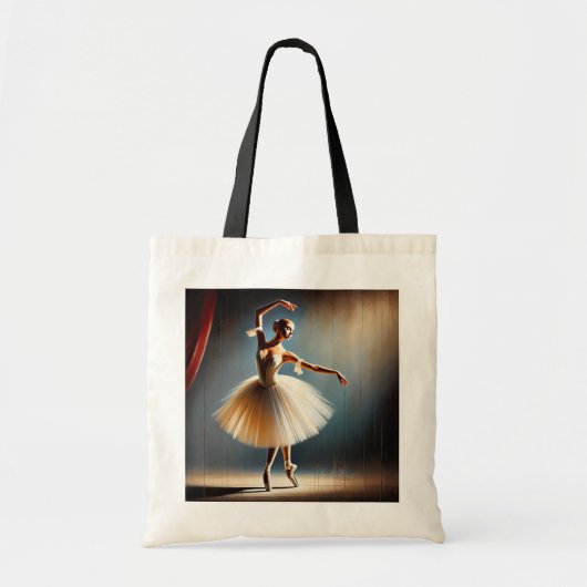 Tote Bag Pose élégante danseuse de ballet (Devant)