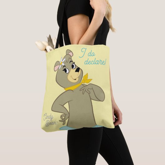 Tote Bag Pose Joueuse de Cindy Bear (De près)