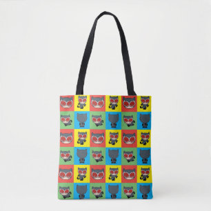 Tote Bag Poses de caractères de Chibi Catwoman