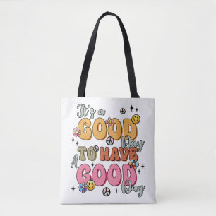 Tote Bag Positivité rétro "C'est un bon jour"
