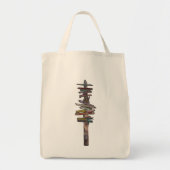 Tote Bag Poste des signes principaux ouest (Devant)