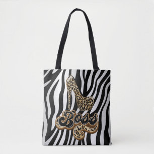 Tote Bag Poster de animal Boss Maman Mode Fourre-tout