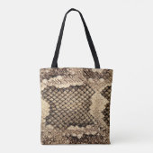 Tote Bag Poster de animal de peau de serpent exotique motif (Dos)