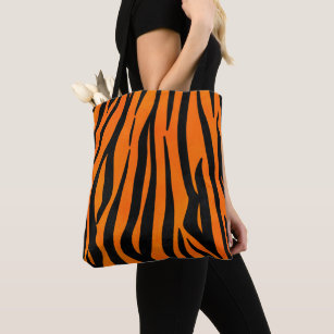 Tote Bag Poster de animal de Sauvage Orange Black Tiger