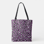Tote Bag Poster de animal, Léopard Violet, Spots De Cheetah (Dos)