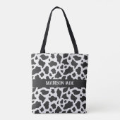 Tote Bag Poster de animal minimal pour l'impression de vach (Dos)