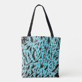 Tote Bag Poster de animal turquoise Abstrait (Dos)