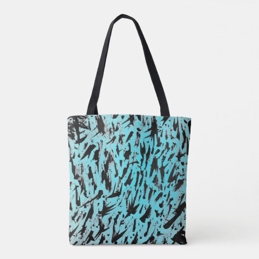 Tote Bag Poster de animal turquoise Abstrait (Dos)