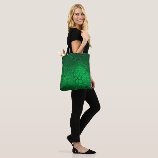 Tote Bag Poster de animal vert (Sur le modèle)
