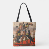 Tote Bag Poster De Cirque Des Grands Danois Avec Entraîneur (Dos)